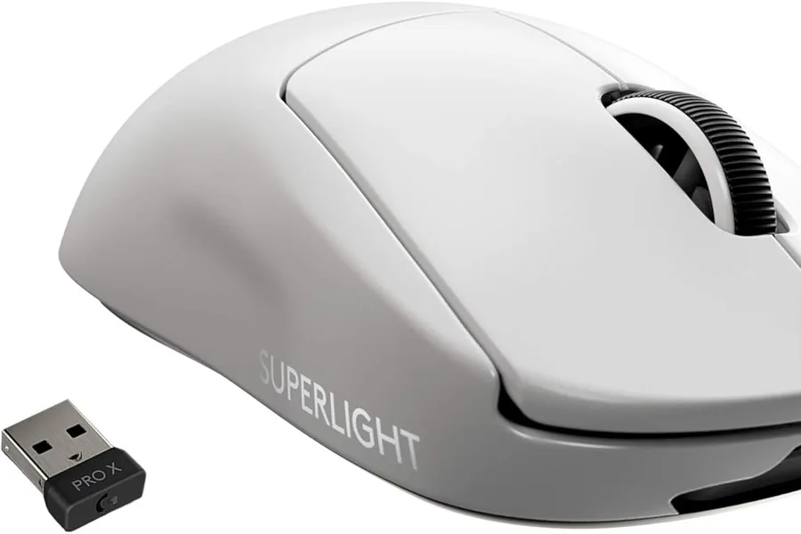 Close-up of a gaming mouse gripped in hand during an online match
