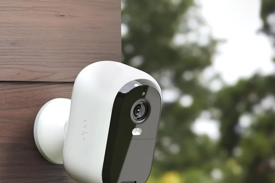 Security camera app showing a live view with motion alerts on a phone