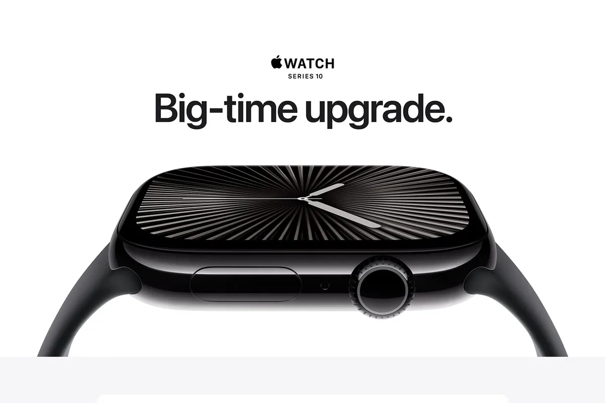 A smartwatch on a wrist in daylight